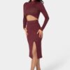 Lurex Rib Cropped Kit Set