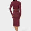 Lurex Rib Cropped Kit Set